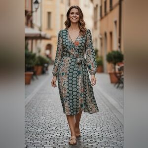 Floral Wrap Dress